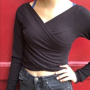 H&M long sleeve crop